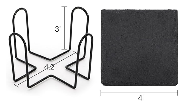 Blake Slate Coasters 4"Square