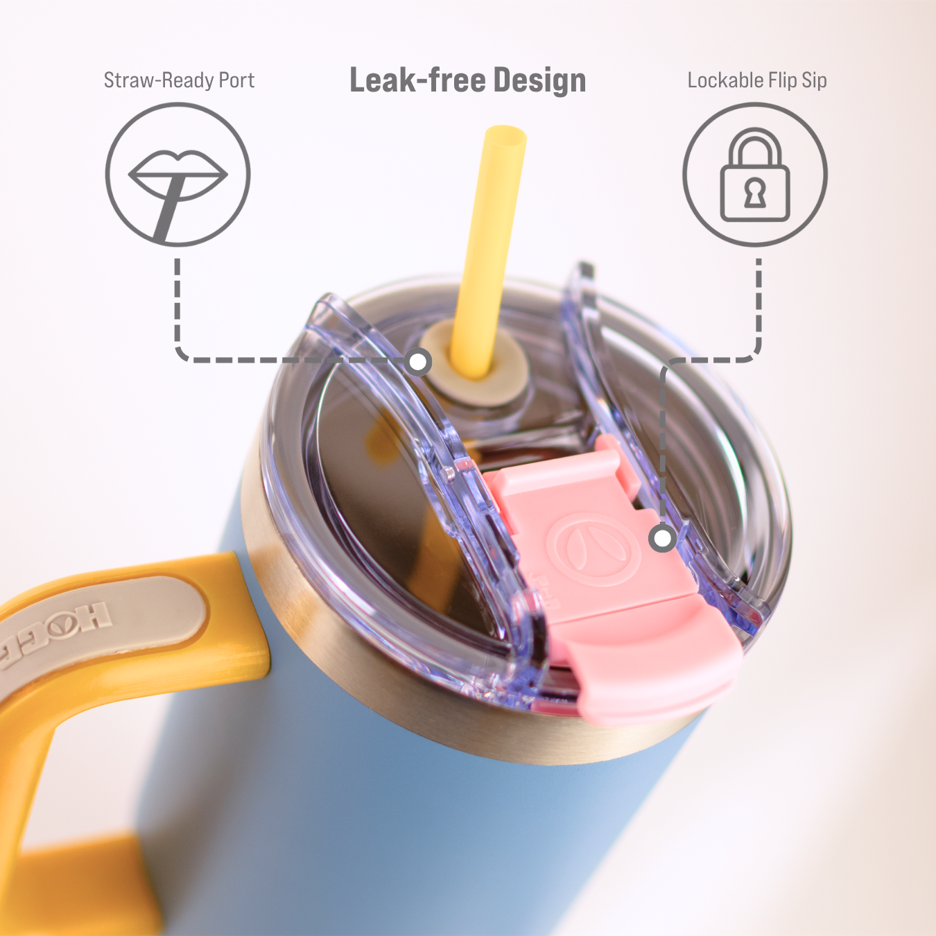 40oz POWDER COATED BIG SWIG TUMBLER: Navy Blue