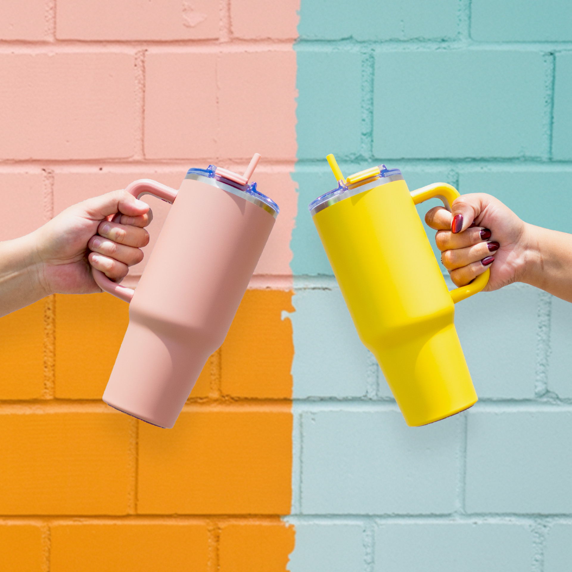 40oz POWDER COATED BIG SWIG TUMBLER: Navy Blue