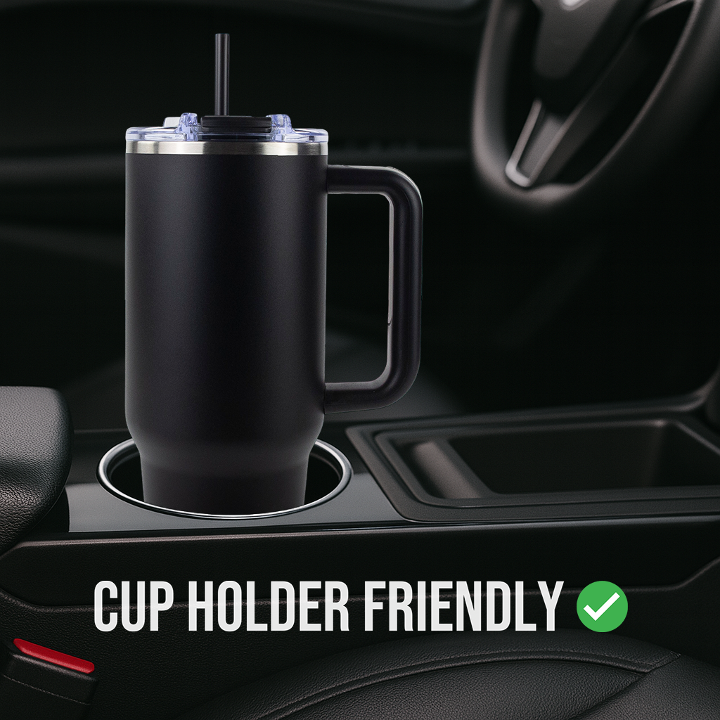 40oz POWDER COATED BIG SWIG TUMBLER: Navy Blue