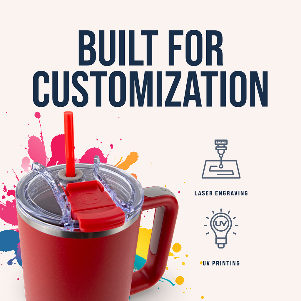 40oz POWDER COATED BIG SWIG TUMBLER: Navy Blue